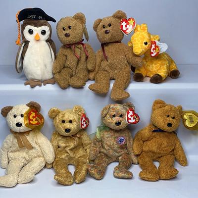 Regular Size Beanie Babies: Fuzzy Bear Collection Lot 2
