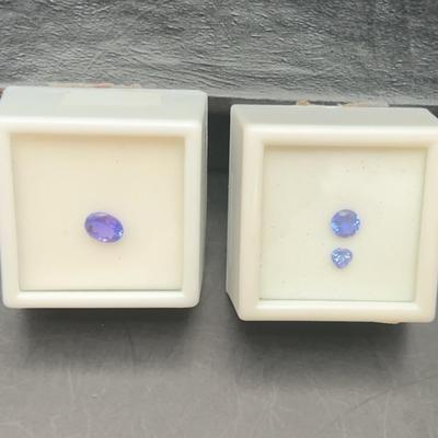 Tanzanite .75CT Oval,  .50CT Round & .20CT Heart Shaped