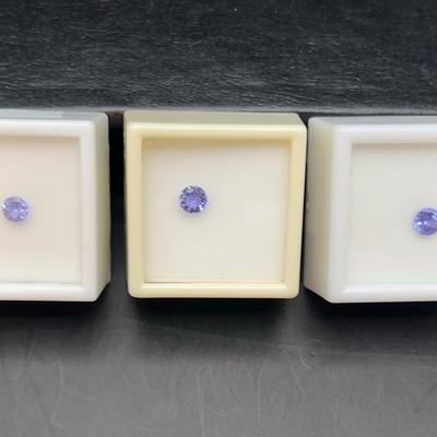 Tanzanite Round .55CT, .65CT & .75CT