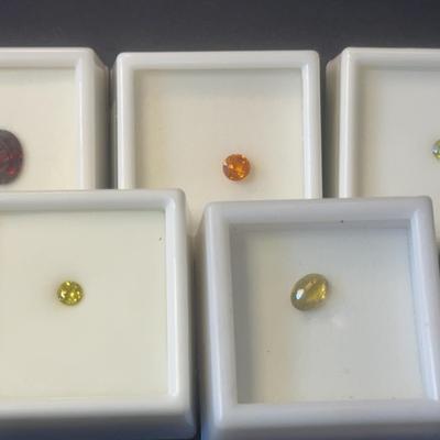Spessartite Sphene Lot Of 5 Stones 