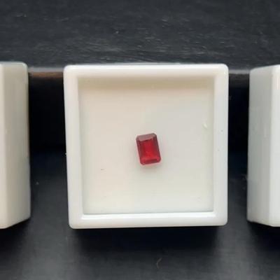 Andesine-Labradorite Emerald Cut 1.25CT And Labradorite Emerald Cut .55CT (2)