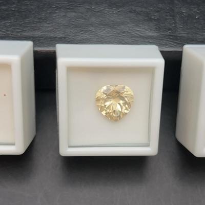 Labradorite Yellow Heart Shaped 2.75CT, 7.50CT & 15.00CT
