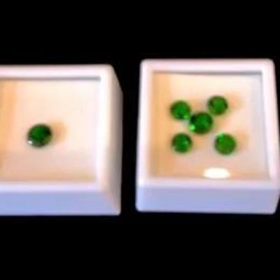 Chrome Diopside- 0.90CT, 1.00CT (2), 2.10CT