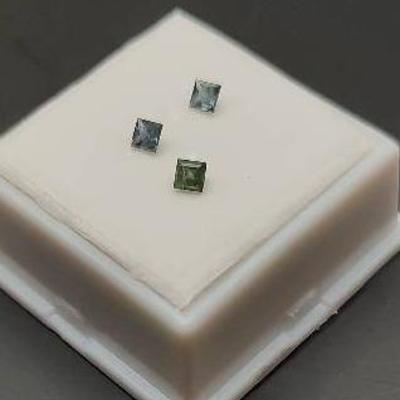Two Very Small Alexandrites +1 Small Unidentified Gemstone