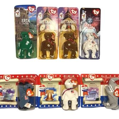 Vintage ty Beanie Baby Collections Sold At McDonald’s: American Trio & Others