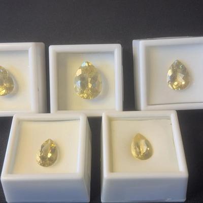 PS Yellow Labradorite 5 Stones 4.5-15 CT