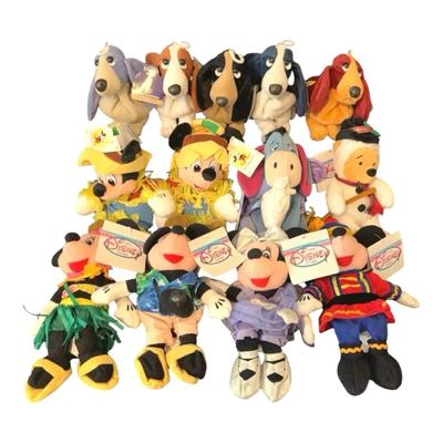 Brand New - Disney plush dolls & Hush Puppies 