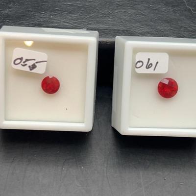 Andesine-Labradorite Round .25CT And Labradorite Red Round .90CT, 1.40CT & 1.55CT