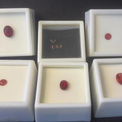 Labradorite Reds And Orange .20-1.75 CT 8 Stones