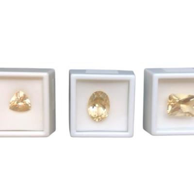 Labradorite Yellow - 3.00CT Princess, 4.00 Trillion, 9.00CT Oval, 11.20CT Emerald & 15.00 Trillion