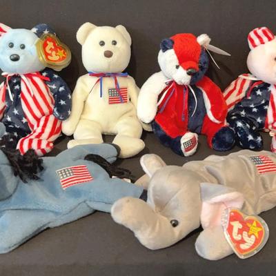 Ty Beanie Babies - Patriotic Lot 