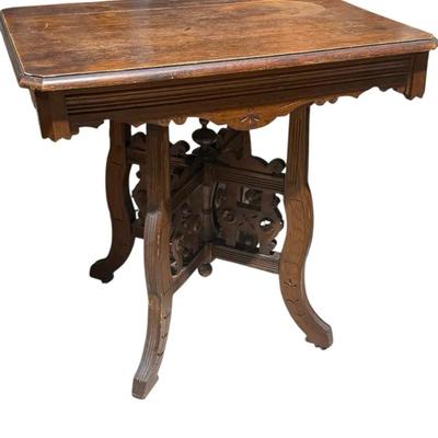 Antique Walnut Parlor Table 