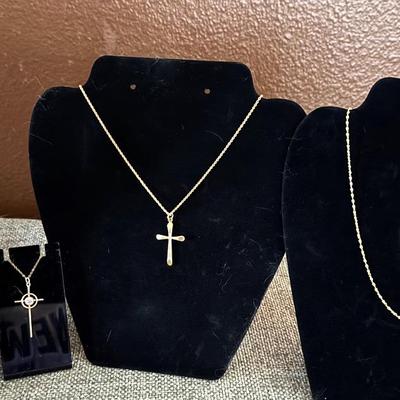 120/12k, 10k Gx, 120 /14k GEP , 14k Gold Plated Necklaces All Marked  