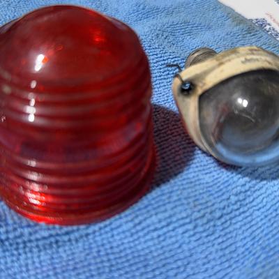Cessna Flashing Beacon Light Assembly – Red & Clear Lenses + Base