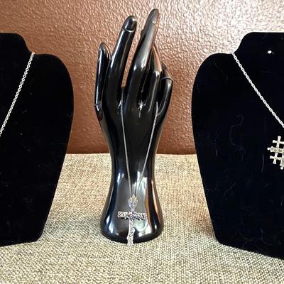Marked Retired James Avery Sterling Silver Necklaces 
