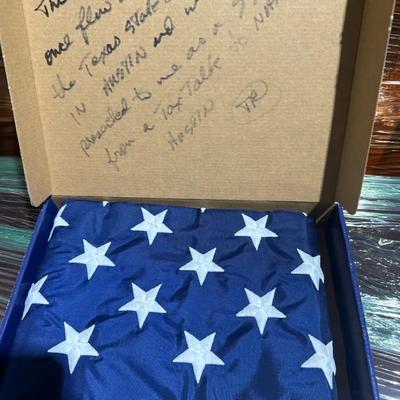 U.S. Flag Flown Over the Texas State Capitol, Austin