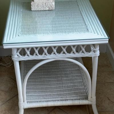 Wicker Side Table