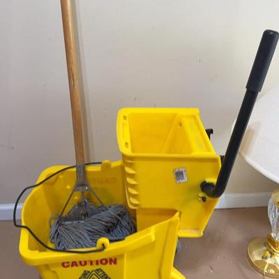Large Mopping Bucket And Mop