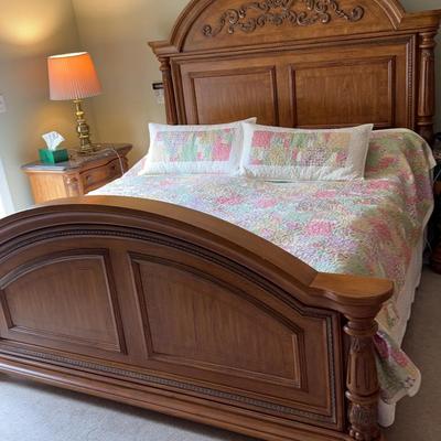 Large Wooden Bed Frame