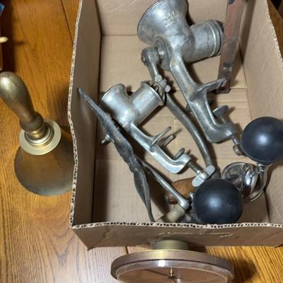 Kienzle Clock, Meat Grinders, Bell +