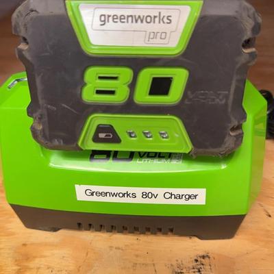 Greenworks Charger & Battery 1