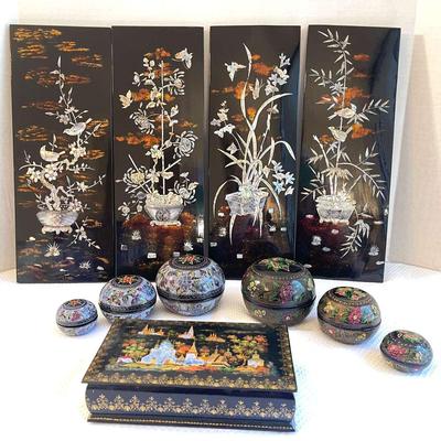 Lacquer Decor Pieces