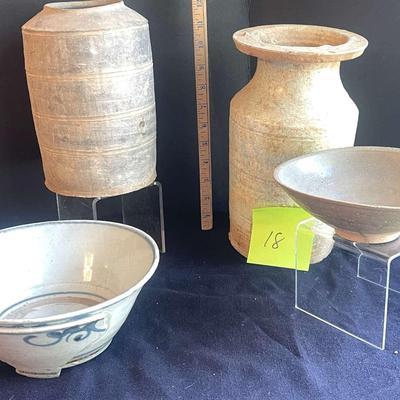 Antique Asian pottery