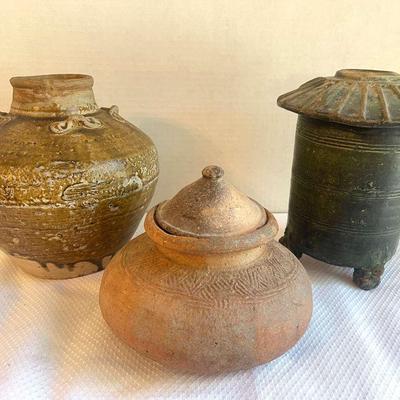 Rustic Antique Asian Pottery
