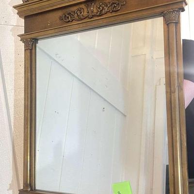 Large ornate wall mirror