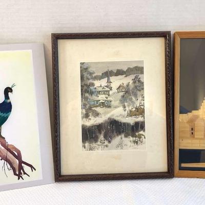 Trio Of Interesting Mid-Century Art