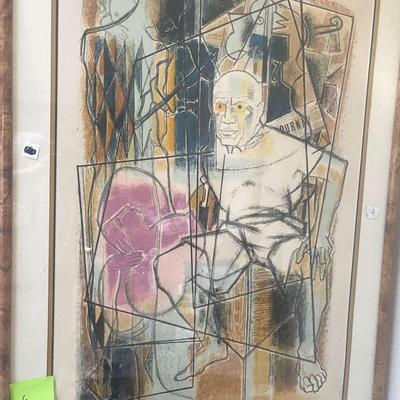 Signed numbered print by Edouard Mac Avoy, portrait of Picasso