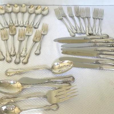 Sterling Silver Flatware in Towle "French Provincial" Pattern, Service for 8