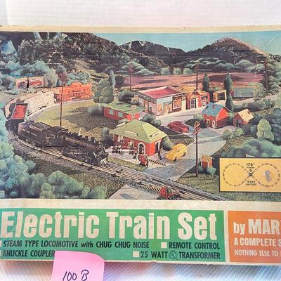 Vintage Electric Train Set By Marx