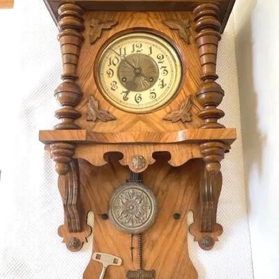 Antique German Wall Clock