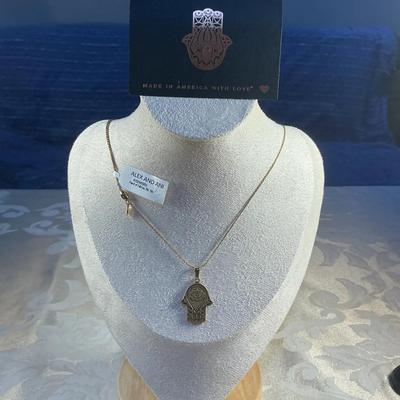 Alex and Ani Hand of Fatima Necklace