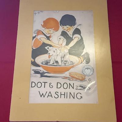 Vintage Dot & Don Washing Print