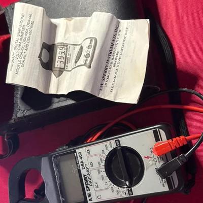 Sperry Digisnap DSA-400 Digital Clamp Meter with Case & Leads