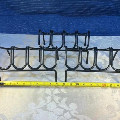 Set of 3 Metal Pistol Holders — Each Holds 4 Firearms