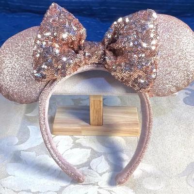 Rose Gold Sequin Minnie Mouse Ears