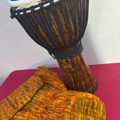 Toca Djembe Drum with Padded Carrying Bag