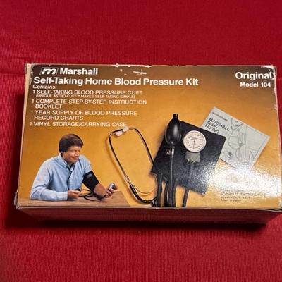 Vintage Marshall Self-Taking Home Blood Pressure Kit – Model 104