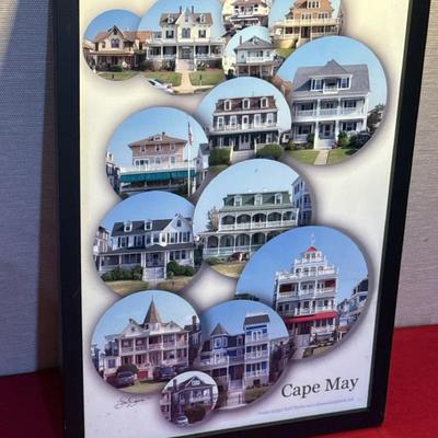 Framed Cape May Victorian Homes Collage