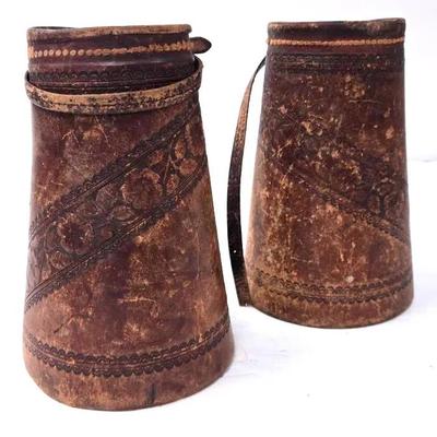 Leather Cowboy Cuffs 