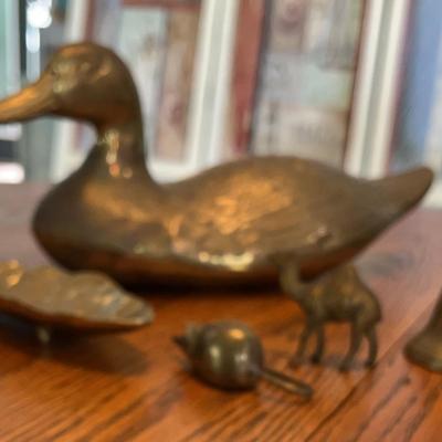 Brass Duck, Tobacco Leaf,  Mouse, Camel, & Bell