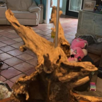 Driftwood Lamp  Needs Shade  The Wood Alone Is Gorgeous 