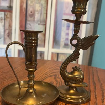 Koi Fish Candle Holder 8”     Handled Candle Stick Holder  