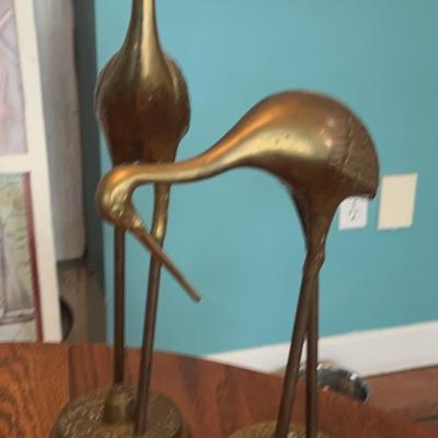 Brass Galore  2 Tall Birds   Tallest Is 18” 