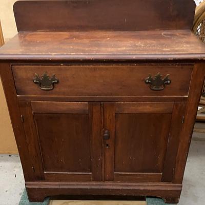 Antique Side Board Or Wash Stand  
