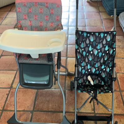 High Chair  Stroller  