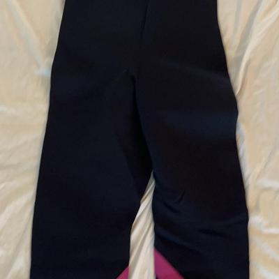 New XXXLARGE Diving Suit Pink&Black Partial Front Zip 